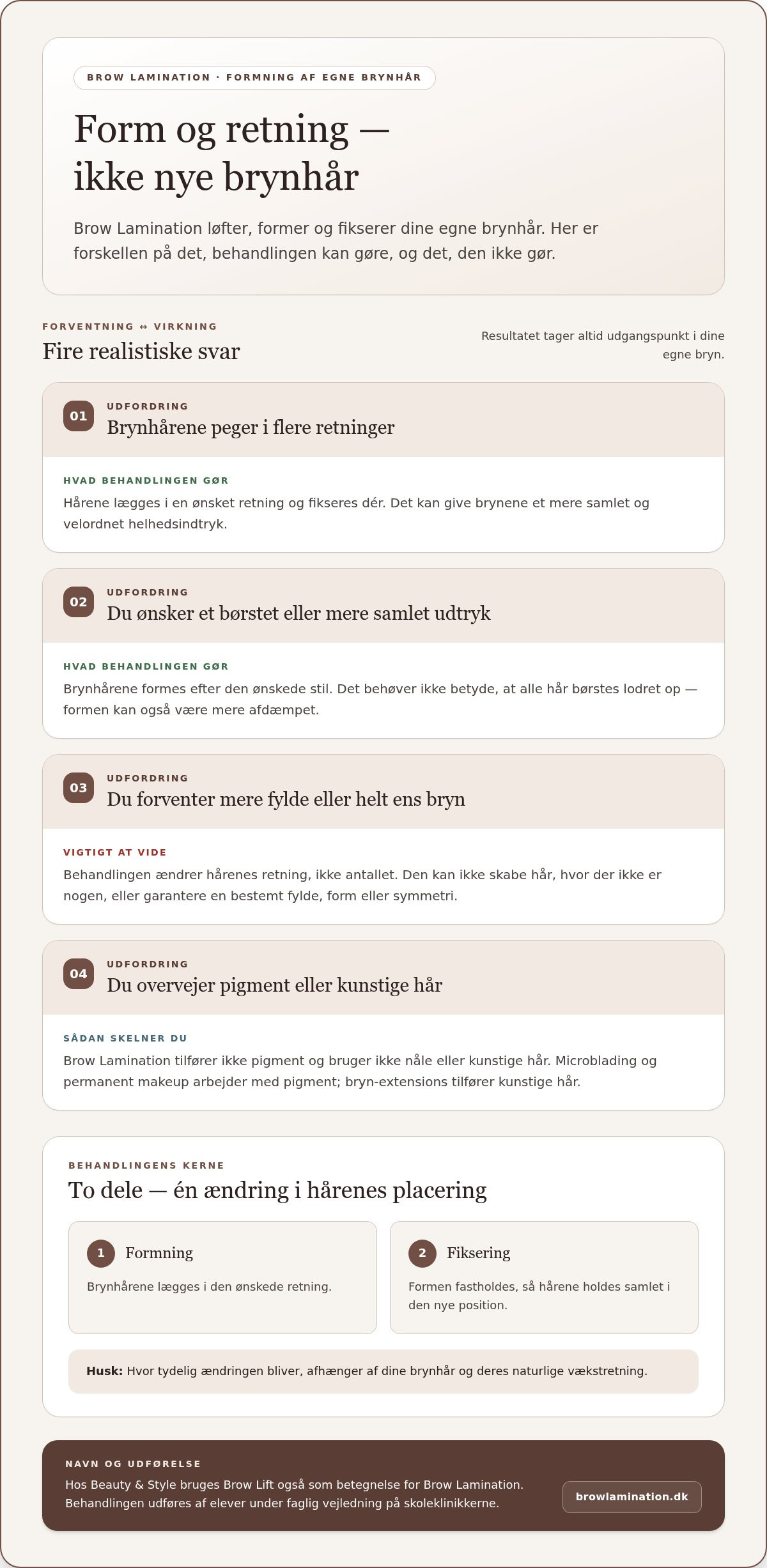 Hvad er brow lamination? En rolig guide til behandlingen